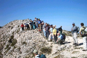 Les cr&ecirc;tes de la Ste Victoire. Le  26/03/2002